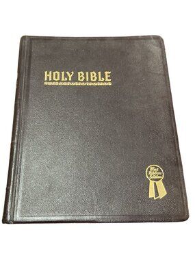 New Standard Reference Bible Blue Ribbon Edition Old & New Test Red Letter 1975